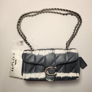 COACH CU080 Quilted Tabby Bag 20 Tie Dye Midnight Navy V2